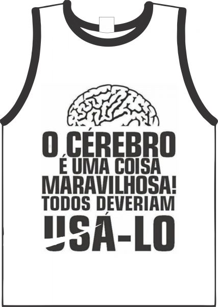 Camiseta Usando o Cerebro